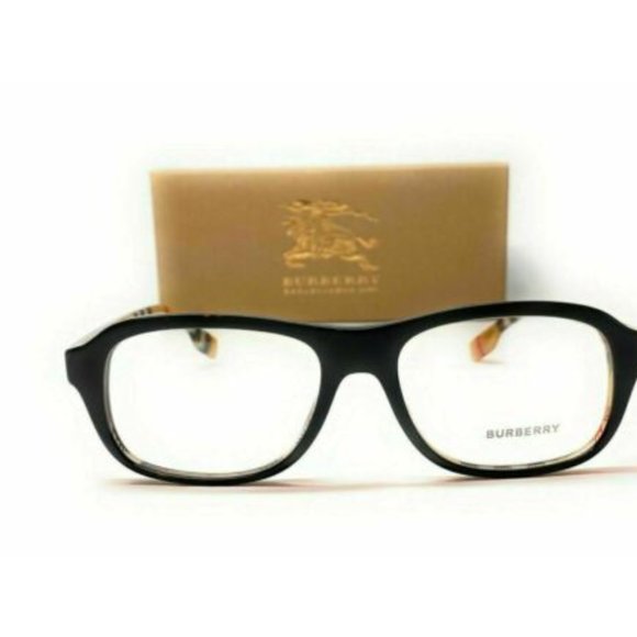 Burberry Men's Black Vintage Square Eyeglasses! - Picture 2 of 4